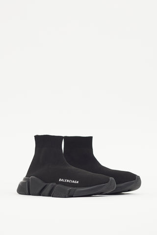 Balenciaga Black & White Speed Knit Sneaker