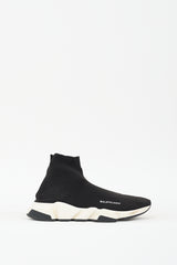 Balenciaga Black & White Speed Knit Sneaker
