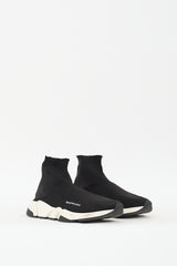 Balenciaga Black & White Speed Knit Sneaker