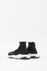 Balenciaga Black & White Speed Knit Sneaker