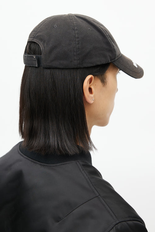 Balenciaga Black Brim Logo Hat