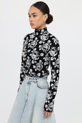 Balenciaga Knit Floral Top