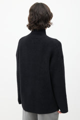 Balenciaga Black & White Knit Logo Sweater