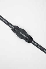 Balenciaga Black & White Logo Bag Strap