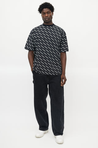 Balenciaga Black & White Logo T-Shirt