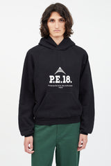Balenciaga Black & White PE 18 Logo Hoodie