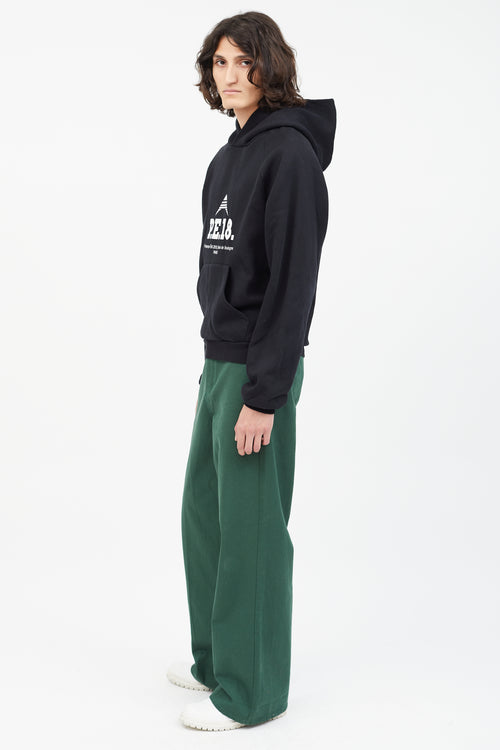 Balenciaga Black & White PE 18 Logo Hoodie