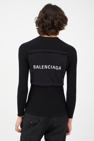 Balenciaga // Black Logo Waistband Legging – VSP Consignment