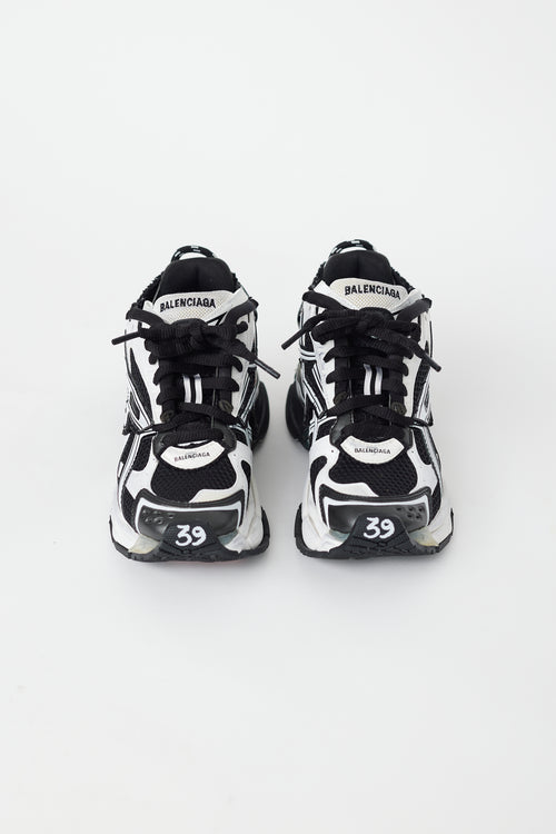 Balenciaga Black & White Runner Sneaker
