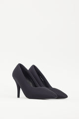Balenciaga Black XL Padded Satin Heel
