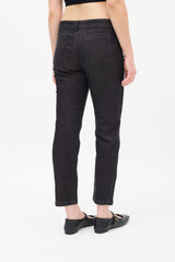 Balenciaga Black Zip Ankle Skinny Jeans