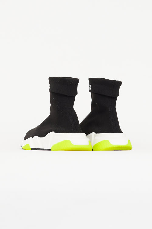 Balenciaga Black Fold Over Speed Sneaker