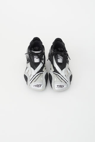 Balenciaga Black & Silver Tyrex Sneaker
