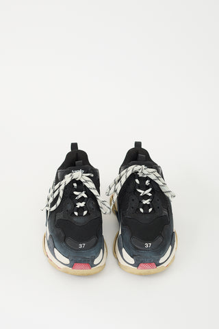 Balenciaga Black & Multi Triple S Sneaker