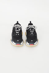 Balenciaga Black & Red Triple S Sneaker