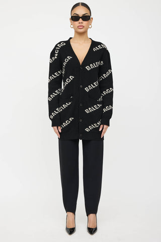 Balenciaga 2018 Wool Pantasocks Taperd Trouser