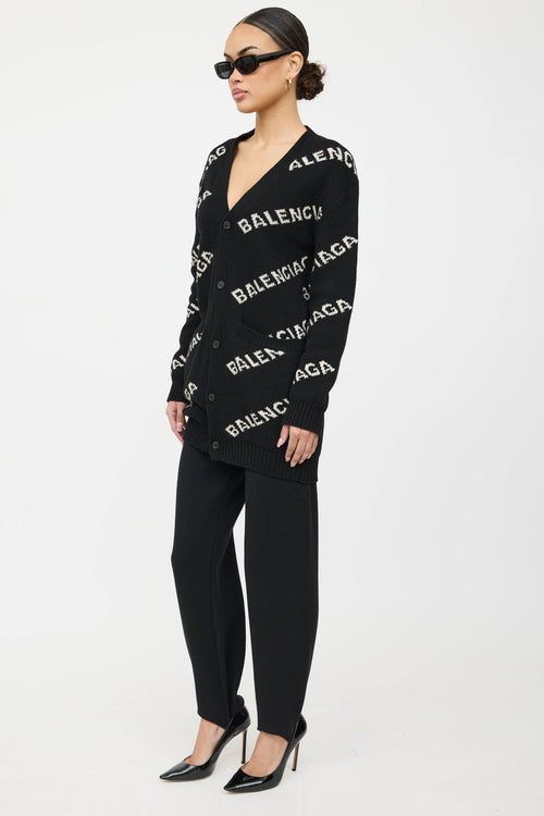 Balenciaga 2018 Wool Pantasocks Taperd Trouser