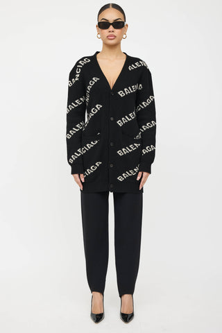 Balenciaga 2018 Wool Pantasocks Taperd Trouser