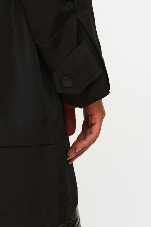 Balenciaga Black Silk Jacket