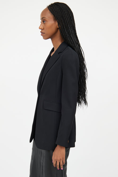 Balenciaga Black Wool Two Pocket Blazer