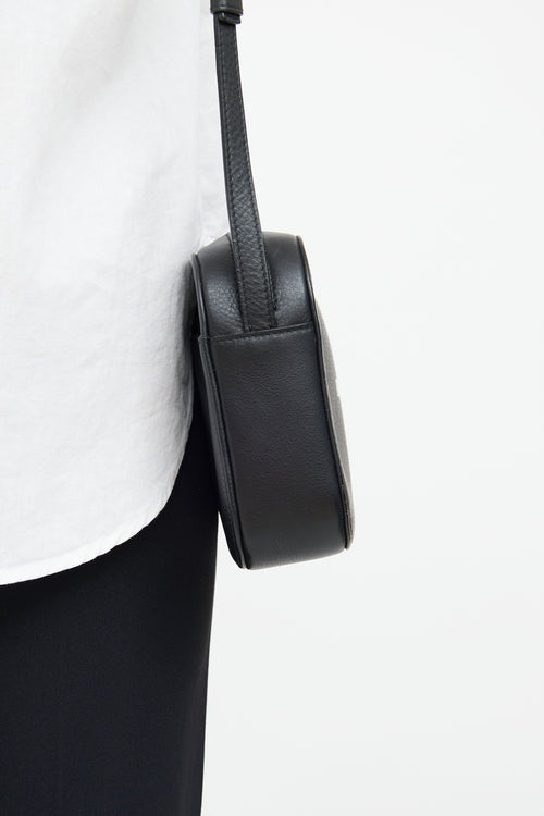 Balenciaga Black Logo Everyday Camera Bag
