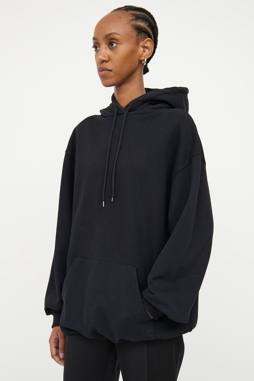 Balenciaga Black Logo Long Sleeve Hoodie