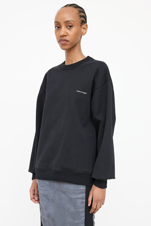 Balenciaga Longsleeve Logo Crewneck