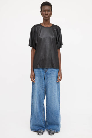 Sacai X Levi's Wide Leg Belted Jeans