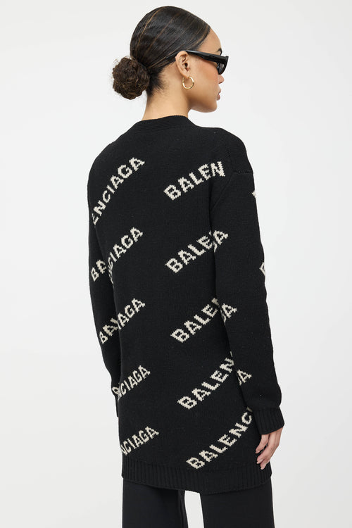 Balenciaga Knit Logo Cardigan