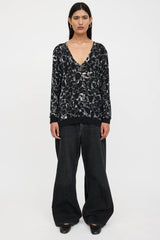 Balenciaga Wool Knit Marbled Sweater