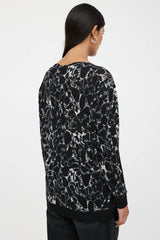 Balenciaga Wool Knit Marbled Sweater