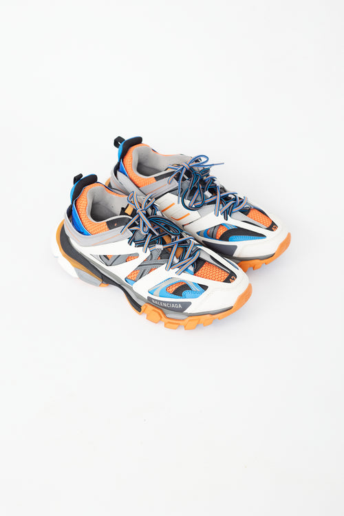 Balenciaga Blue & Orange Track Sneaker