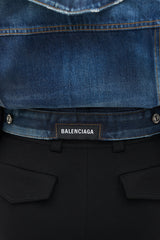 Balenciaga Blue Dark Wash Swing Denim Jacket