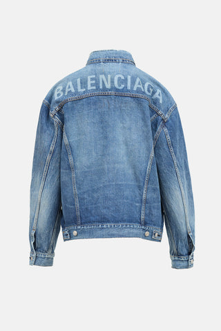 Balenciaga Denim Logo Jacket