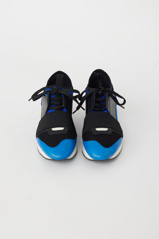 Balenciaga Blue & Multi Race Runner Sneaker