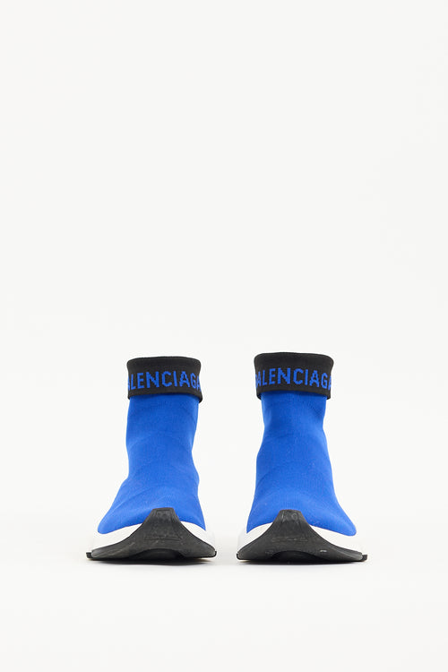 Balenciaga Blue Speed Knit Sneaker