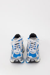 Balenciaga Blue & White Deconstructed Runner Sneaker
