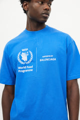 Balenciaga Blue & White World Food Programme T-Shirt