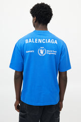 Balenciaga Blue & White World Food Programme T-Shirt