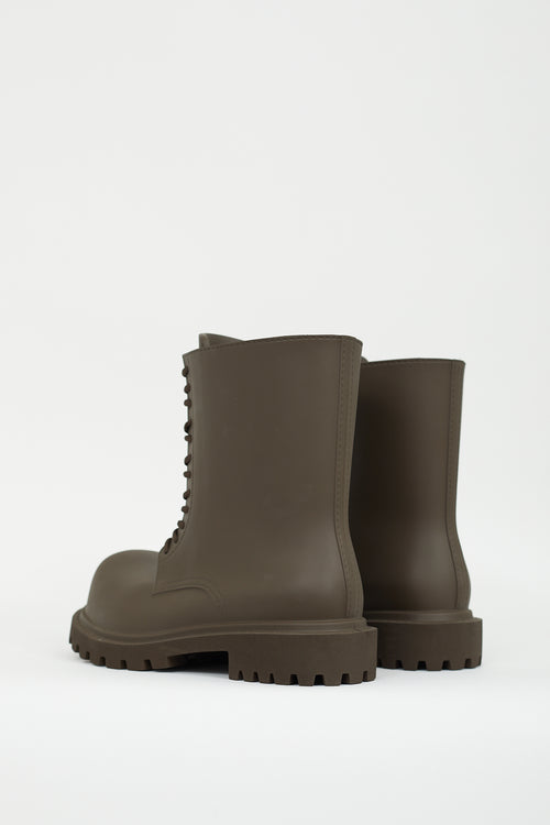 Balenciaga Brown EVA Rubber Steroid Boot