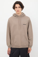 Balenciaga // Brown Embroidered Logo Pullover Hoodie – VSP Consignment