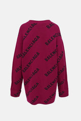 Balenciaga 2021 Knit Logo Cardigan