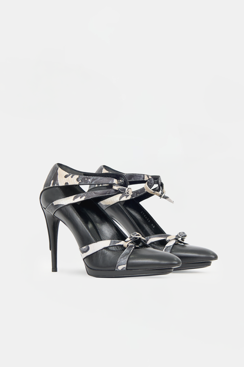 Balenciaga FW 2011 Leather Camo Pump