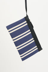 Balenciaga Canvas Striped Cabas Tote Bag