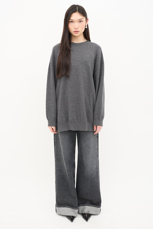 Balenciaga Cashmere Embroidered Sweater