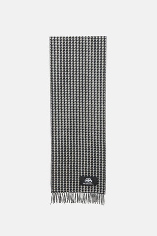 Balenciaga Cashmere Houndstooth Scarf