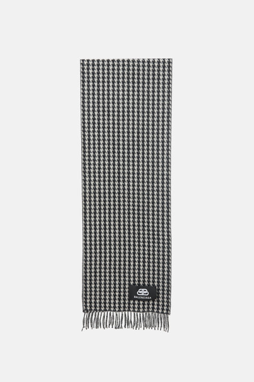 Balenciaga Cashmere Houndstooth Scarf