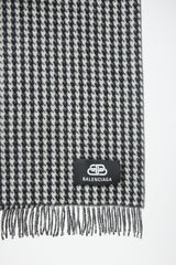 Balenciaga Cashmere Houndstooth Scarf