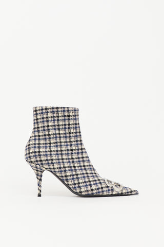 Balenciaga Check BB Ankle Boot