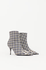 Balenciaga Check BB Ankle Boot